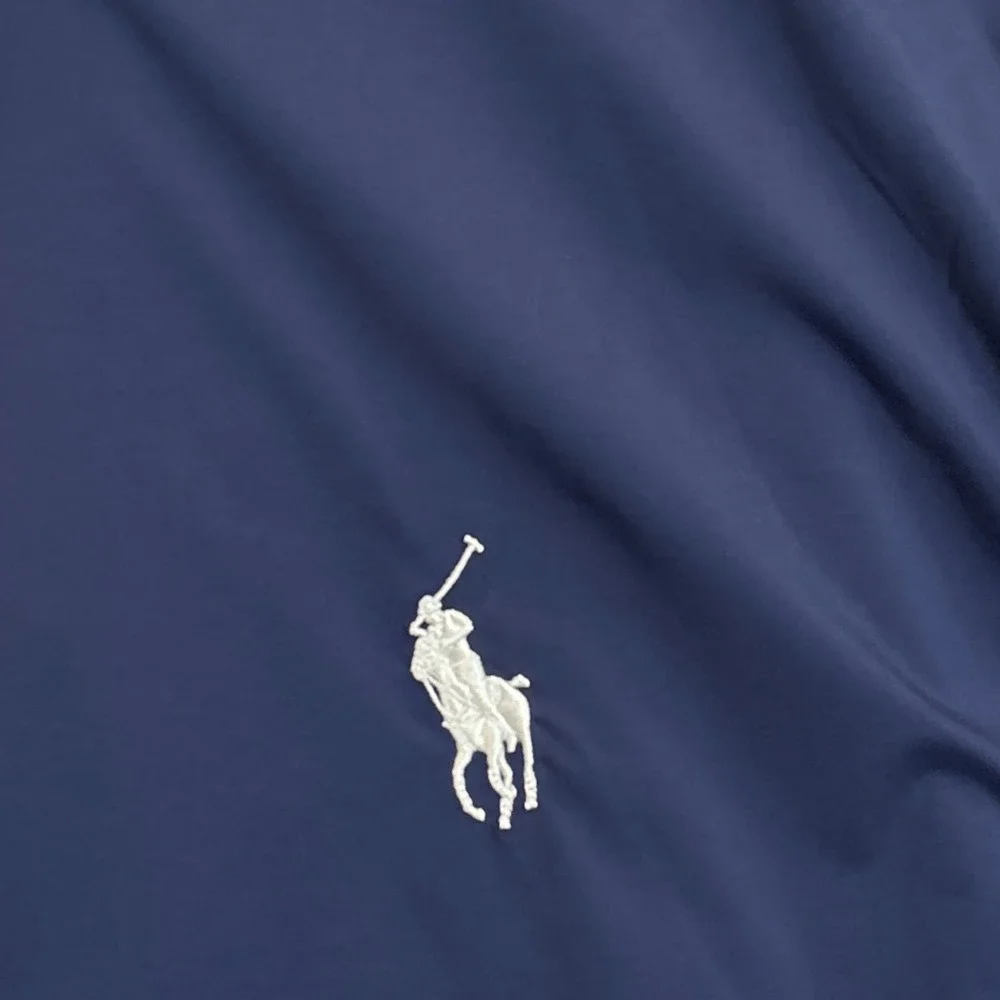 Polo Golf Ralph Lauren XL Windbreaker Jacket Short Sleeve‎ Mens 1/4 Zip EUC